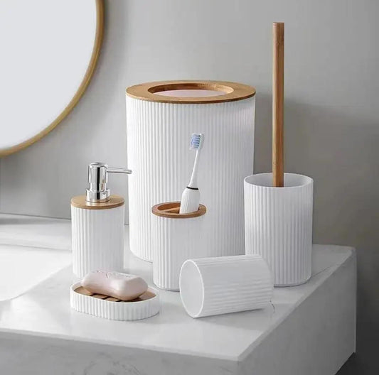 🛁 Bathroom Accessories Set, 6 Pieces – Ultimate Upgrade for Elegant Bathrooms